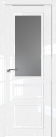 Фото двери Профильдорс (Profildors) 131L цвет-Белый люкс стекло-Графит молдинг-