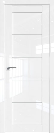 Фото двери Профильдорс (Profildors) 2.11L цвет-Белый люкс стекло-Матовое молдинг-