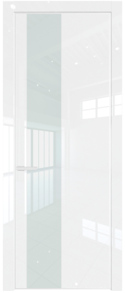 Фото двери Профильдорс (Profildors) 19LA цвет - Белый люкс стекло - Lacobel Белый лак - профиль Белый матовый RAL9003