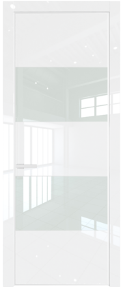 Фото двери Профильдорс (Profildors) 22LA цвет - Белый люкс стекло - Lacobel Белый лак - профиль Белый матовый RAL9003