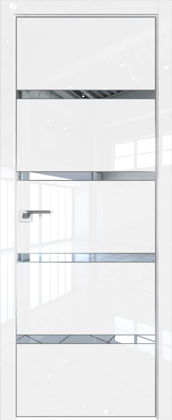 Фото двери Профильдорс (Profildors) 23LE цвет - Белый люкс стекло -   вставка -  кромка - Матовая