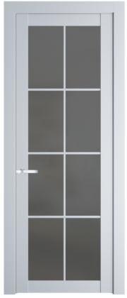 Фото двери Профильдорс (Profildors) 2.1.2(р.8) PD цвет - Вайт (RAL 110 96 02) стекло - Графит